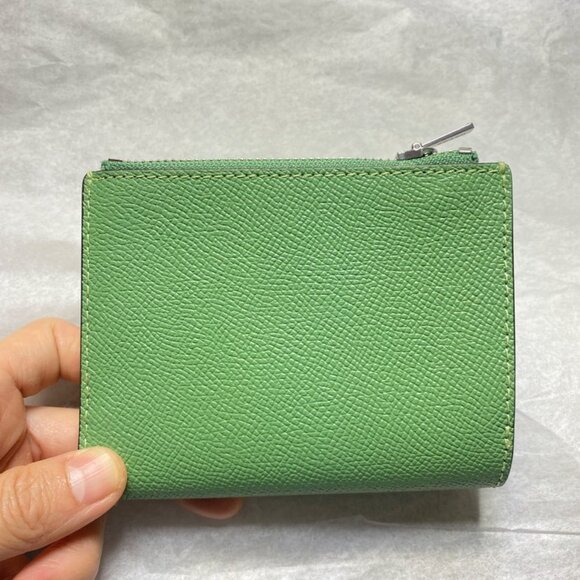 Coach CR983 Crossgrain Leather Bifold Wallet in Soft Green - Picture 3 of 7